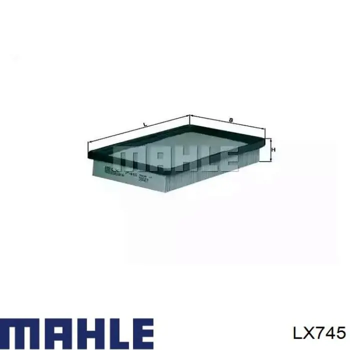 El filtro de aire Mahle Original LX745 precio, desde 7,43 EUR