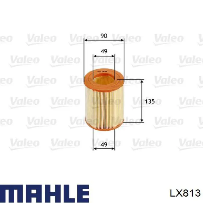 El filtro de aire Mahle Original LX813 precio, desde 6,24 EUR