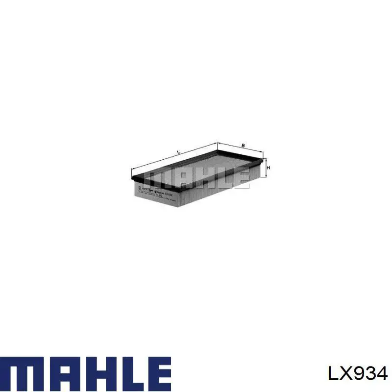 LX934 Mahle Original filtro de aire