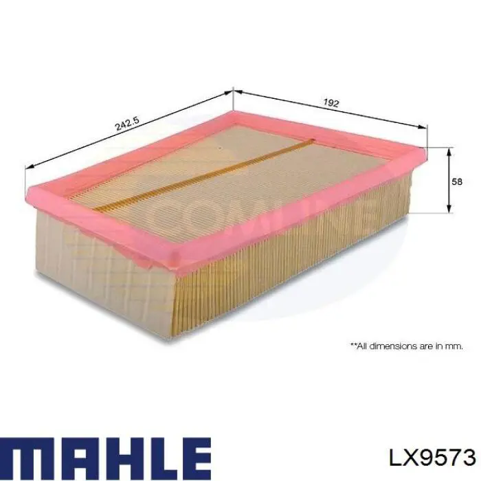 Filtro de aire LX9573 Mahle Original