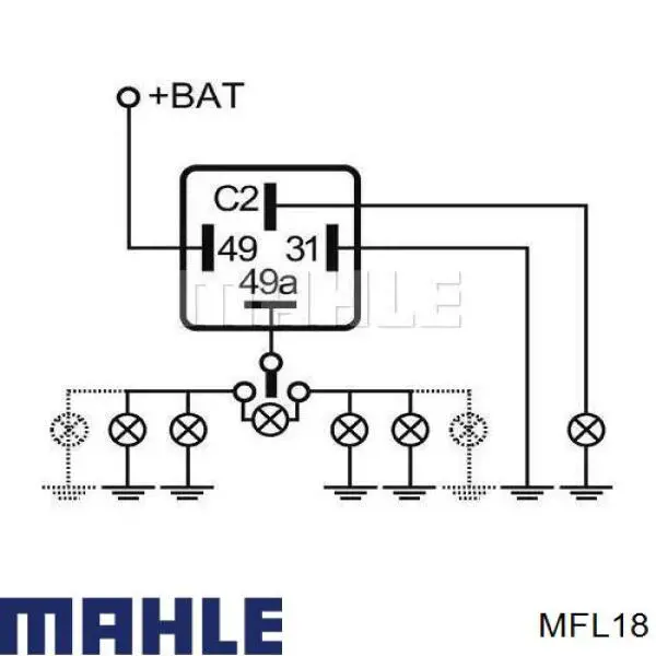 MFL18 Mahle Original relé, piloto intermitente