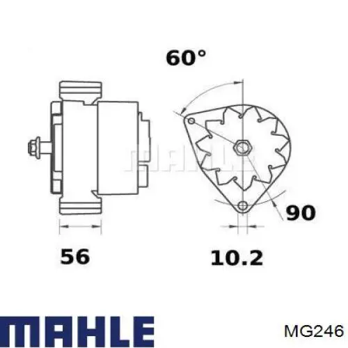 MG246 Mahle Original alternador