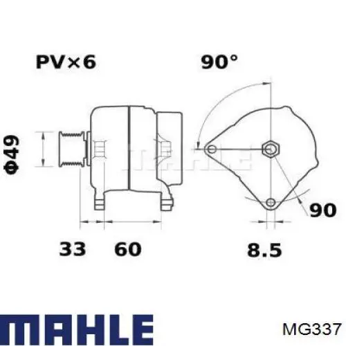 MG 337 Mahle Original alternador