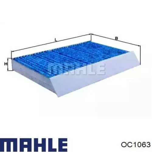 Filtro de aceite motor Mahle Original OC1063
