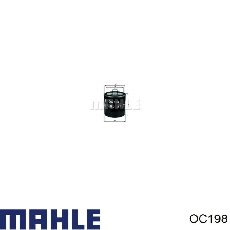 OC198 Mahle Original filtro de aceite