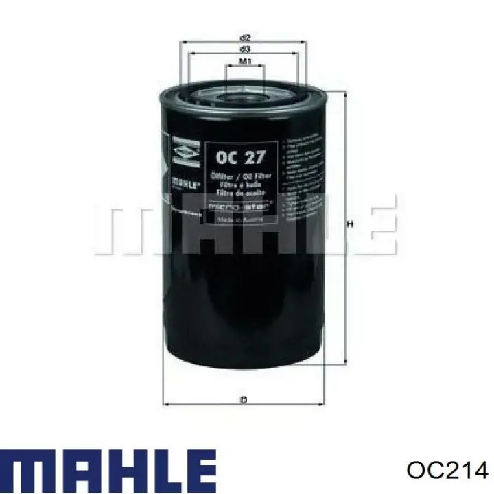 Filtro de aceite OC214 Mahle Original