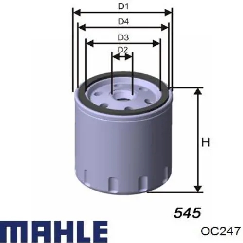 OC247 Mahle Original Filtro aceite