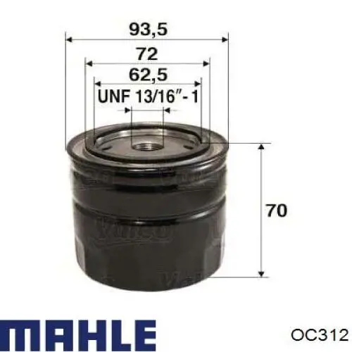 OC312 Mahle Original filtro de aceite