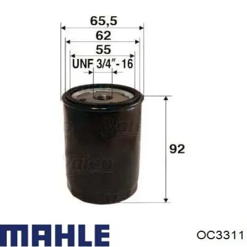 OC3311 Mahle Original filtro de aceite