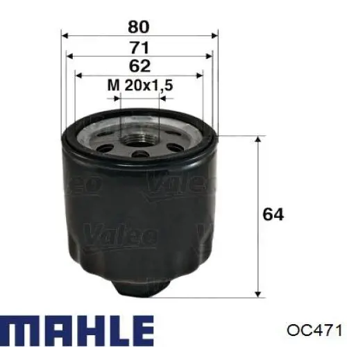 OC471 Mahle Original Filtro aceite