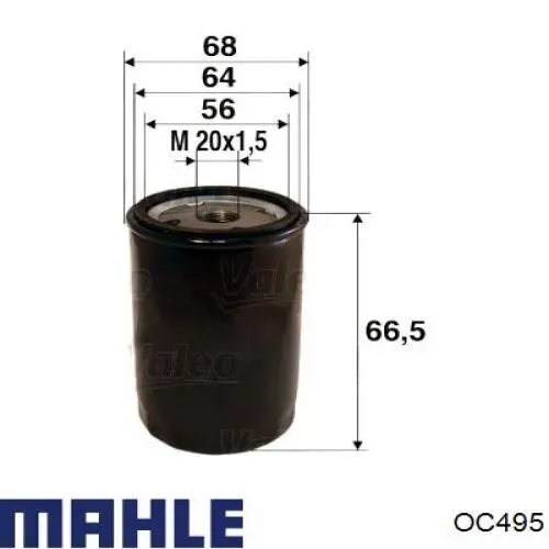Filtro de aceite OC495 Mahle Original