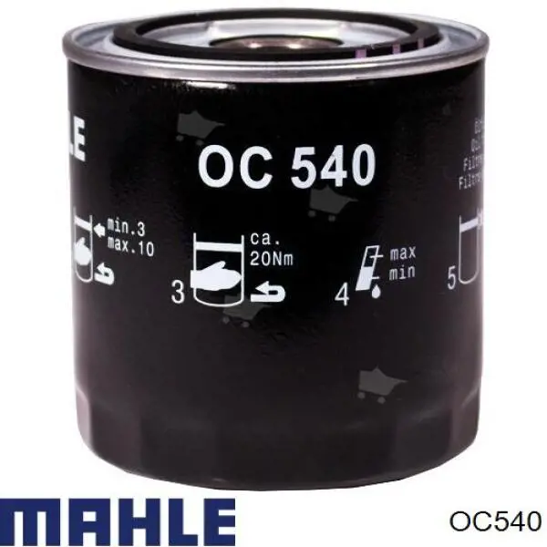OC540 Mahle Original filtro de aceite