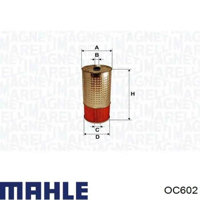 Filtro de aceite OC602 Mahle Original