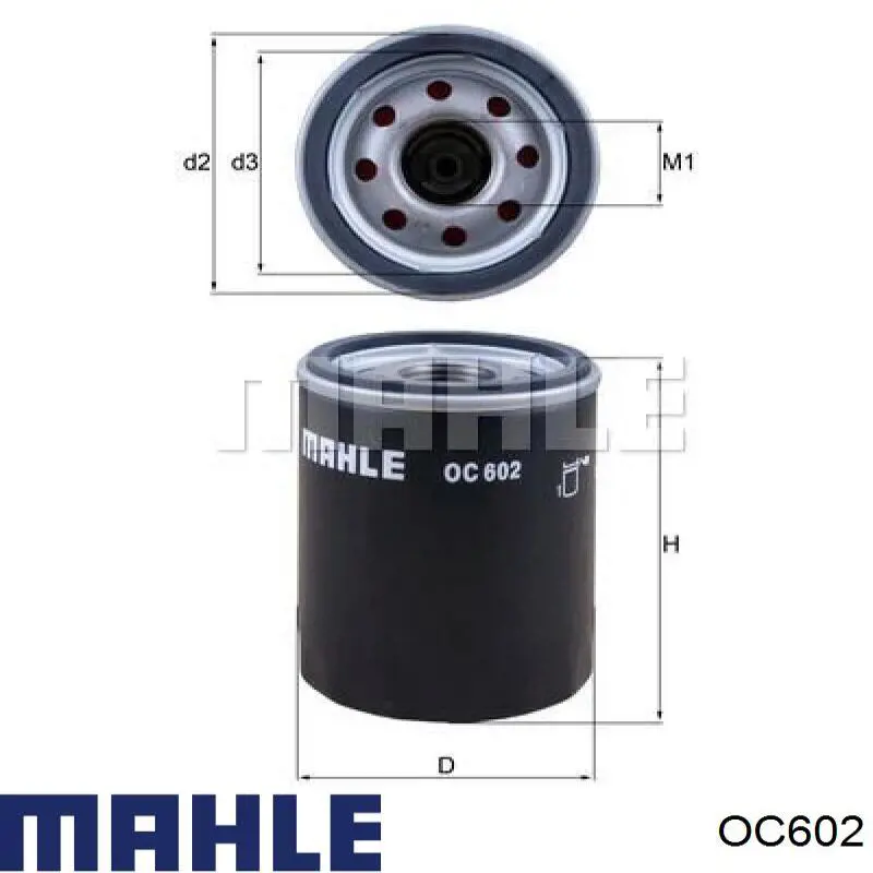 OC602 Mahle Original filtro de aceite