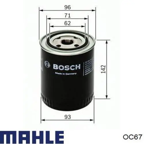 Filtro de aceite OC67 Mahle Original