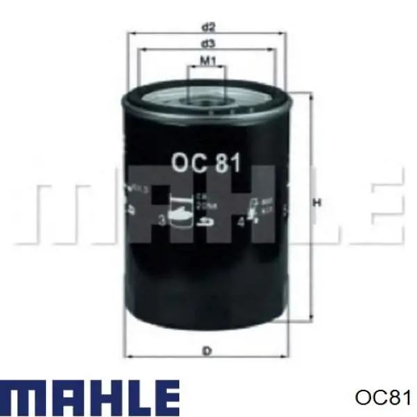 OC81 Mahle Original filtro de aceite