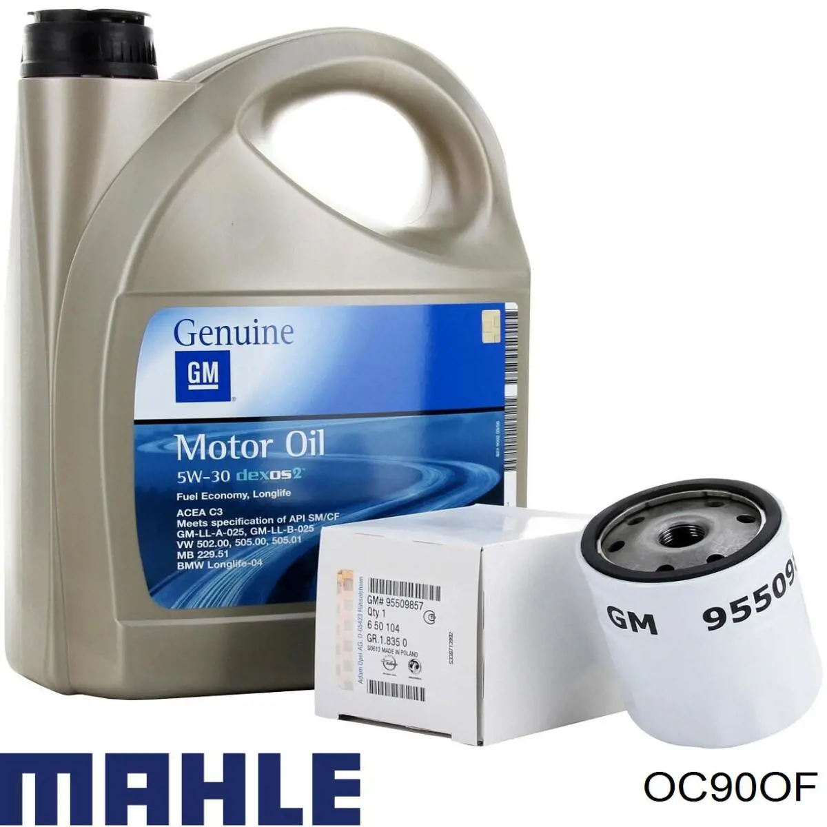 Filtro de aceite motor Mahle Original OC90OF