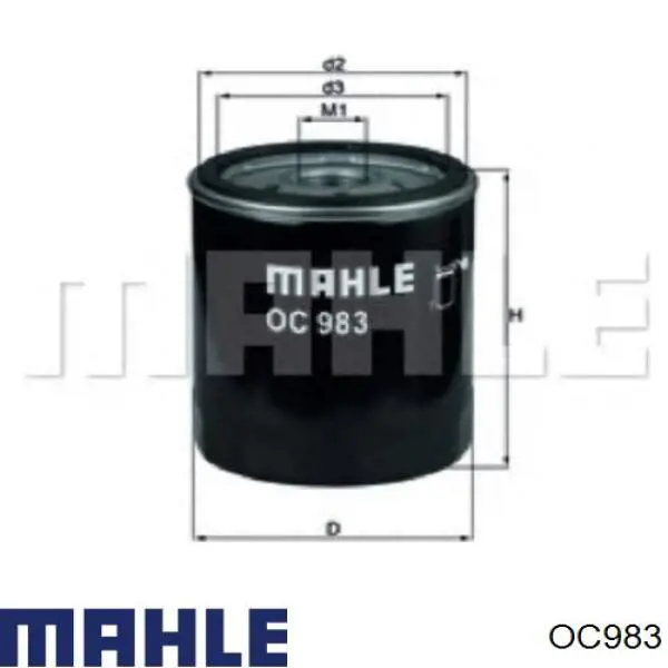 OC983 Mahle Original filtro de aceite