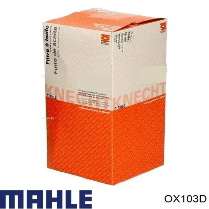 OX103D Mahle Original filtro de aceite