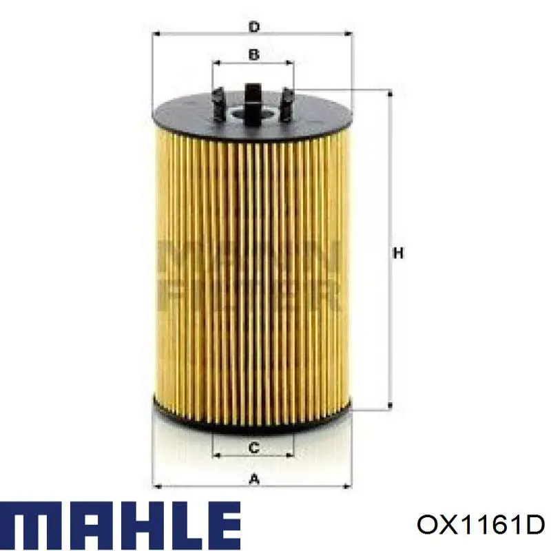 Comprar OX1161D Mahle Original Filtros de aceite