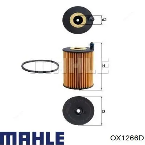 OX1266D Mahle Original Filtro aceite