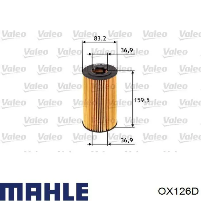 Comprar OX126D Mahle Original Filtros de aceite