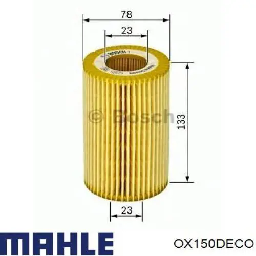 OX150DECO Mahle Original filtro de aceite