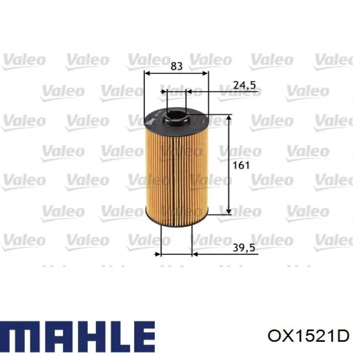Comprar OX1521D Mahle Original Filtros de aceite
