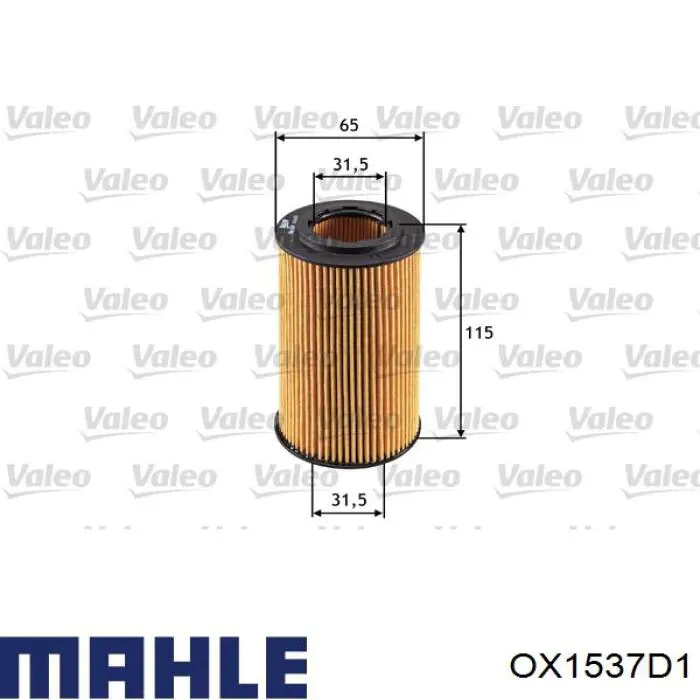 Filtro de aceite Mahle Original OX1537D1 precio, desde 6,28 EUR