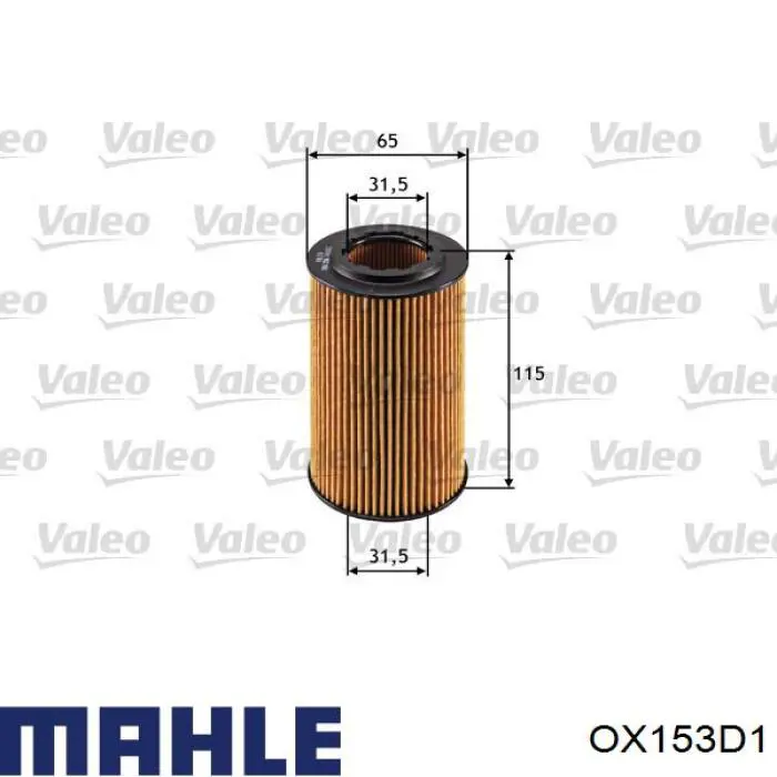 Comprar OX153D1 Mahle Original Filtros de aceite