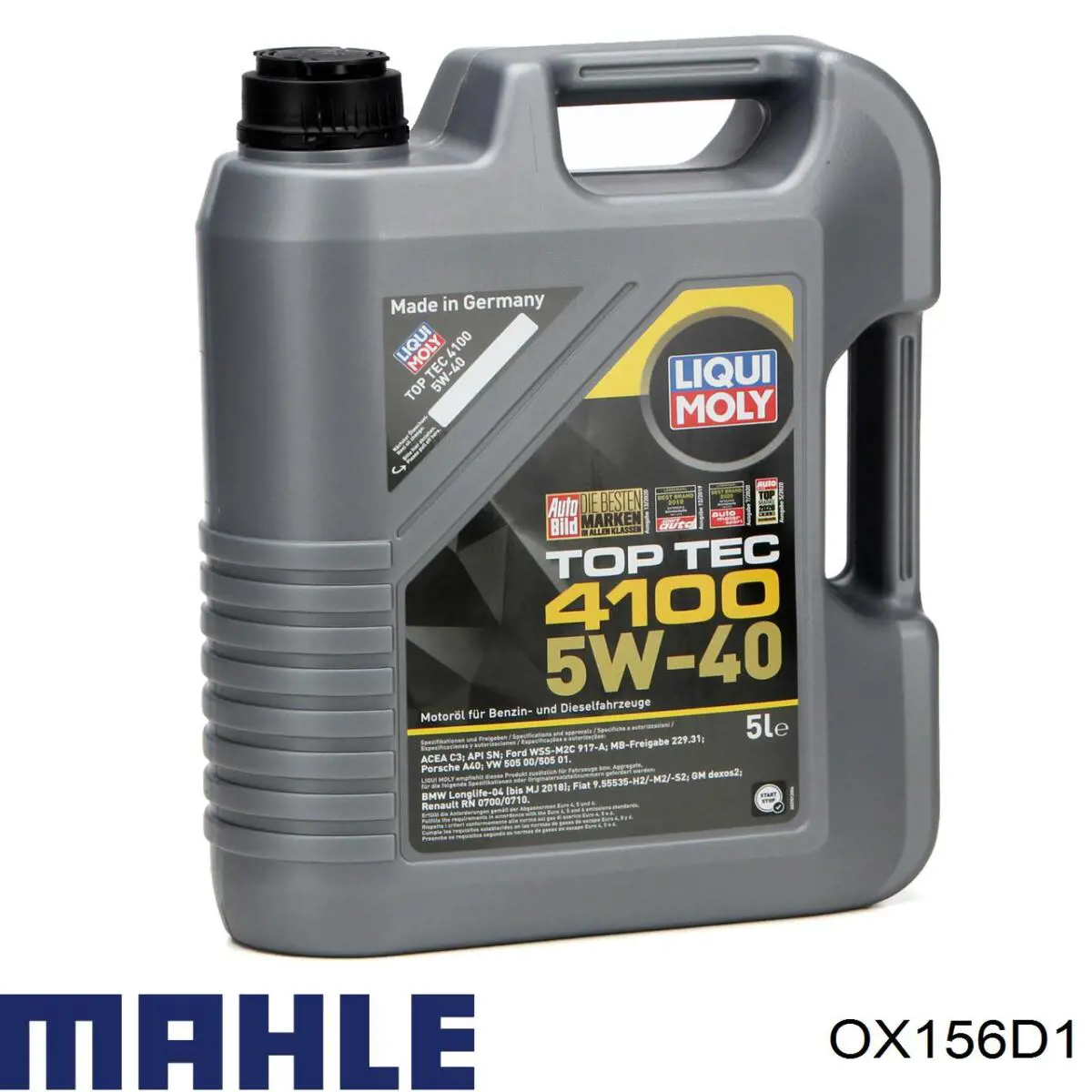 Filtro de aceite OX156D1 Mahle Original