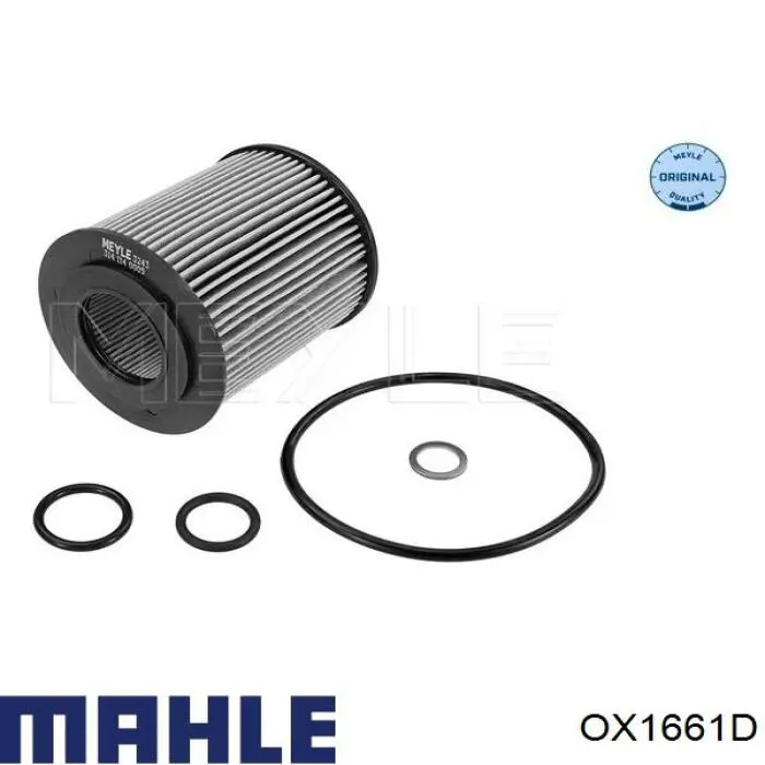 OX1661D Mahle Original Filtro aceite