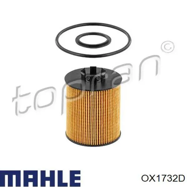 OX1732D Mahle Original filtro de aceite