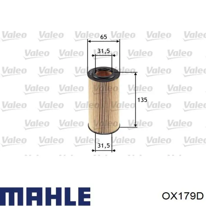 Filtro de aceite Mahle Original OX179D precio, desde 7,43 EUR
