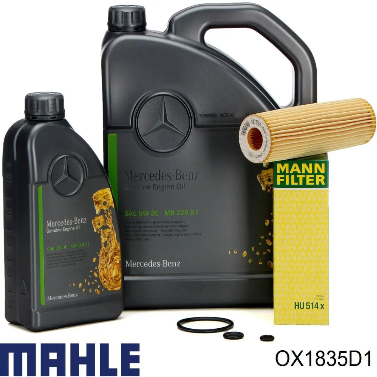 Filtro de aceite OX1835D1 Mahle Original