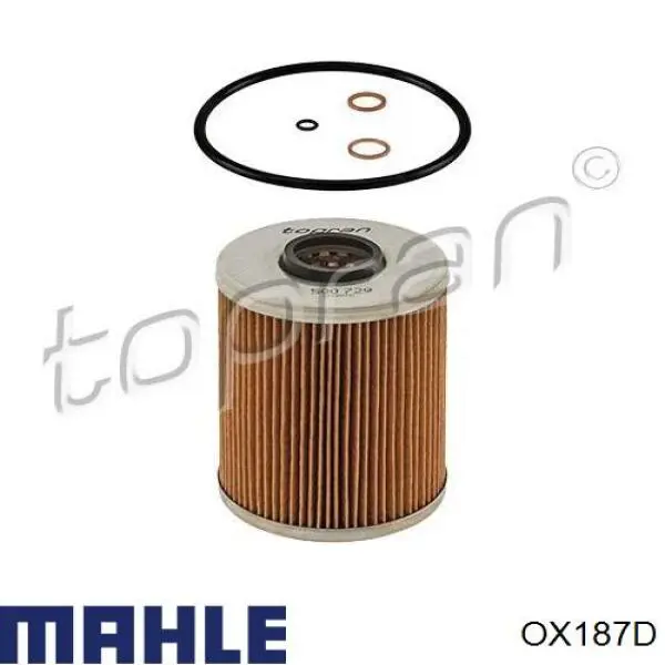 OX187D Mahle Original filtro de aceite