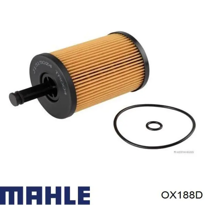 OX188D Mahle Original filtro de aceite