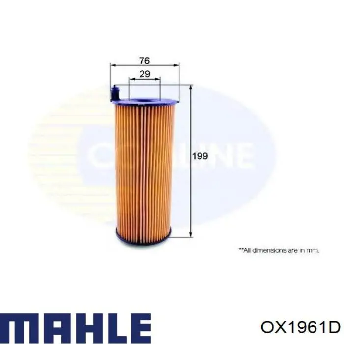 Comprar OX1961D Mahle Original Filtros de aceite