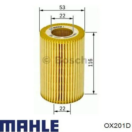 Filtro de aceite Mahle Original OX201D precio, desde 5,82 EUR