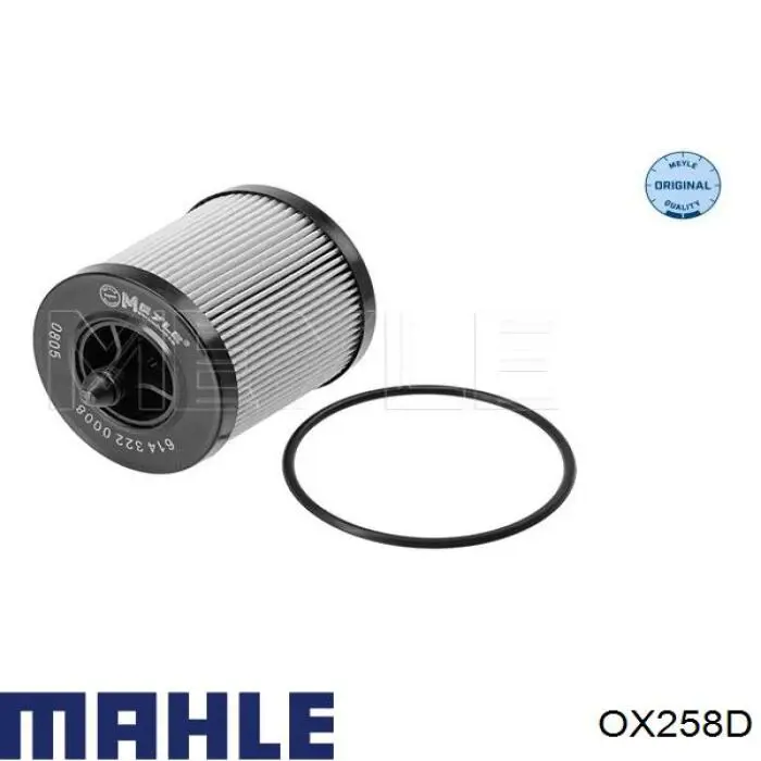 OX258D Mahle Original filtro de aceite