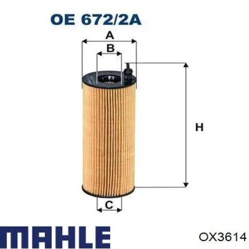 OX3614 Mahle Original filtro hidráulico, transmisión automática