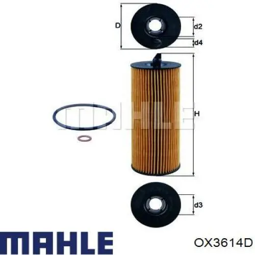 Comprar OX3614D Mahle Original Filtros de aceite