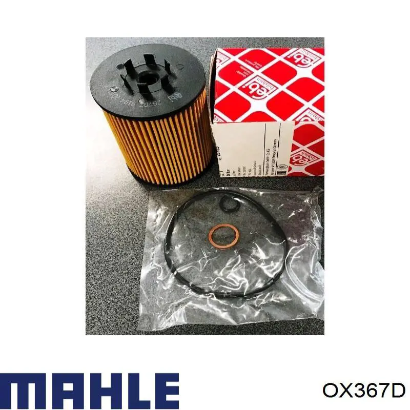OX367D Mahle Original Filtro aceite