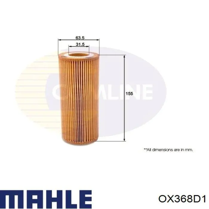 Comprar OX368D1 Mahle Original Filtros de aceite