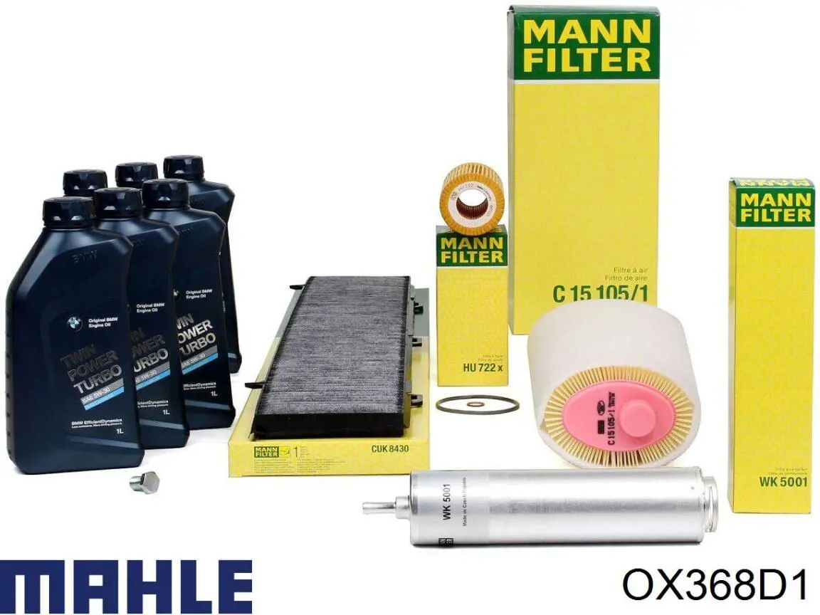 Filtro de aceite motor Mahle Original OX368D1
