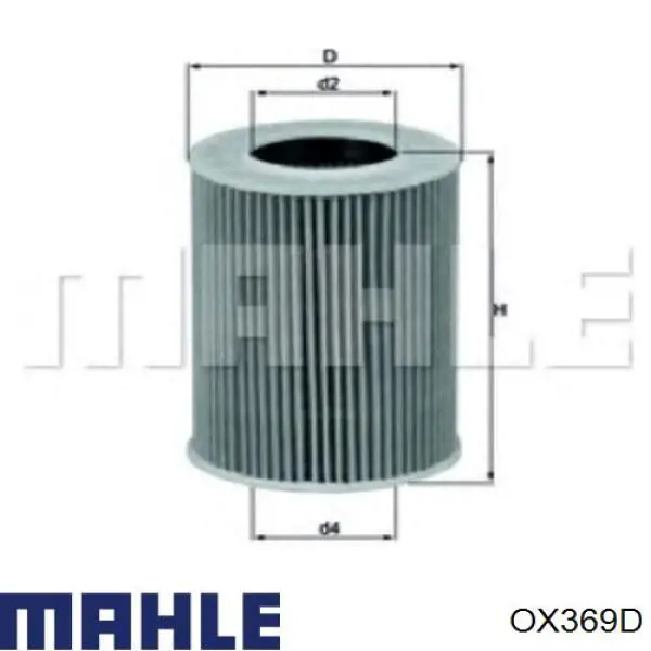 Filtro de aceite Mahle Original OX369D precio, desde 5,80 EUR