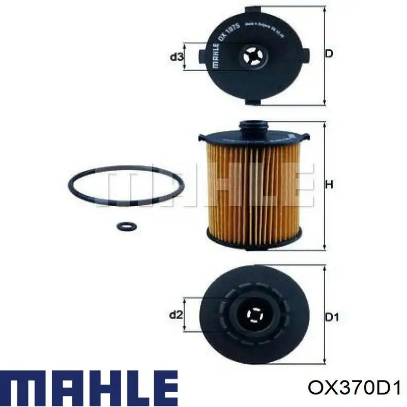 Comprar OX370D1 Mahle Original Filtros de aceite