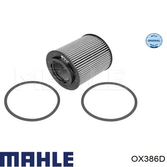 OX386D Mahle Original filtro de aceite
