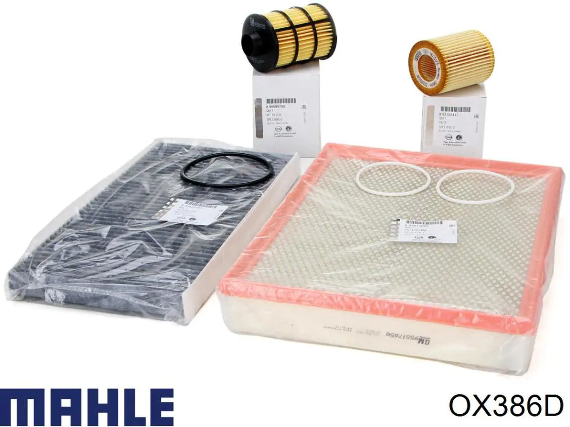 OX386D Mahle Original Filtro aceite