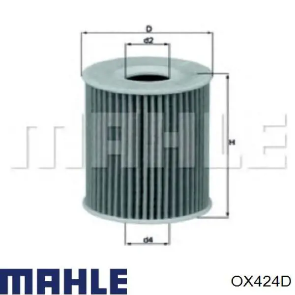 OX424D Mahle Original filtro de aceite